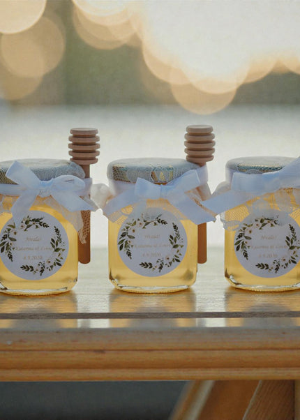 Vjenčani poklon zahvalnice od čipke s medom 106 ml