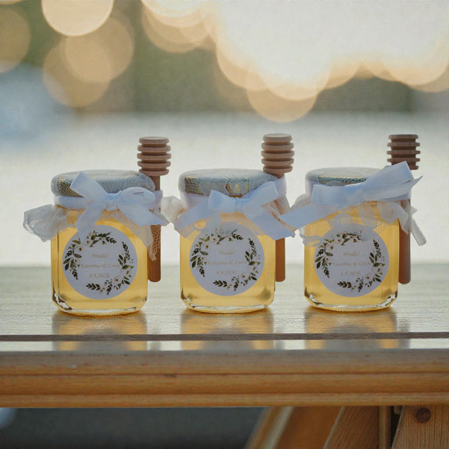 Vjenčani poklon zahvalnice od čipke s medom 106 ml