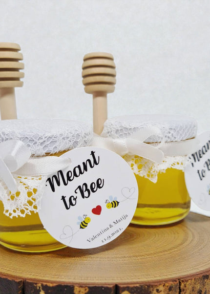 Vjenčani poklon zahvalnica od čipke s medom 40ml
