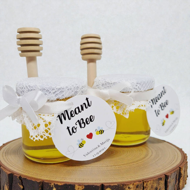 Vjenčani poklon zahvalnica od čipke s medom 40ml
