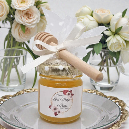 Vjenčani poklon zahvalnica od tila s medom 40 ml