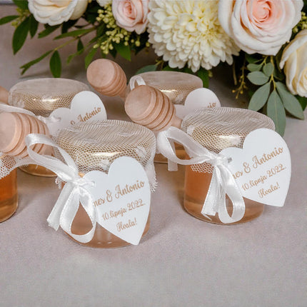 Vjenčani poklon zahvalnica od tila s medom 40 ml