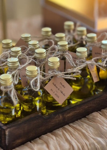 Vjenčani poklon zahvalnica s maslinovim uljem 50 ml