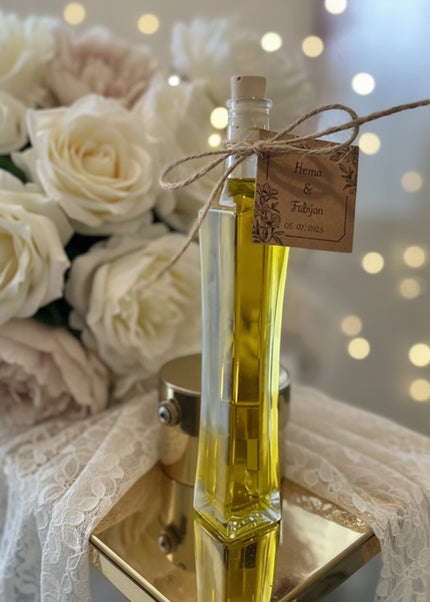 Vjenčani pokloni zahvalnice s maslinovim uljem 40 ml